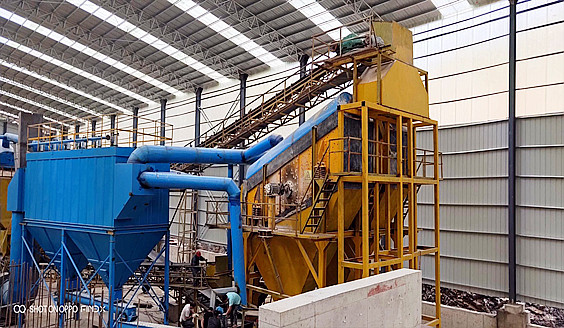 <b>貴州環(huán)保型砂石生產(chǎn)線現(xiàn)場(chǎng)實(shí)拍</b>