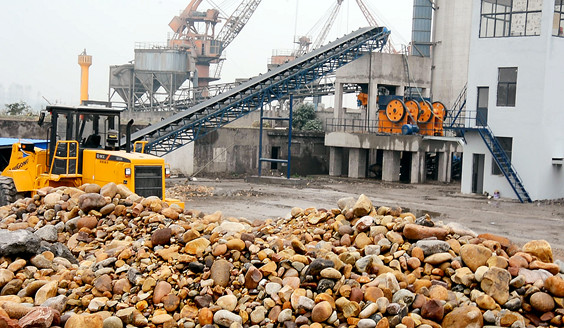 <b>鵝卵石制砂生產(chǎn)線(xiàn)案例</b>