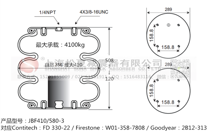 JBF410/580-3橡膠<a href='http://sfsjzp.com/' target='_blank'><u>空氣彈簧</u></a>