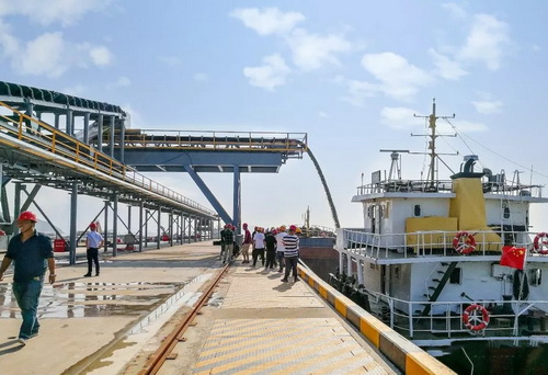 碼頭物流區(qū)實景