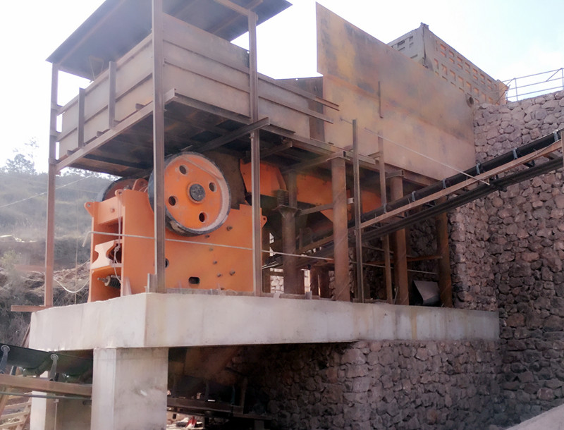 碎石生產(chǎn)線頭破(給料機+顎破)