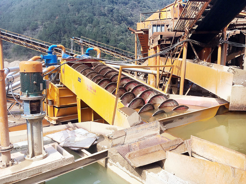 螺旋洗砂機(jī)現(xiàn)場(chǎng)