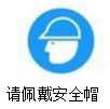 佩戴安全帽警示標志