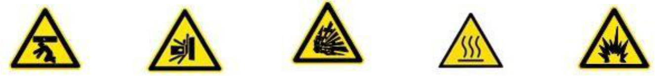 黃色危險警示標志