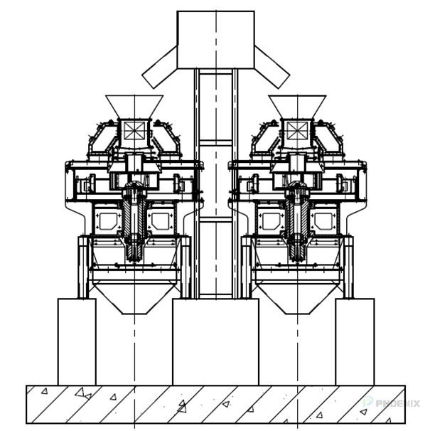 制砂整形機(jī)安裝簡(jiǎn)圖 制砂整形機(jī)安裝簡(jiǎn)圖