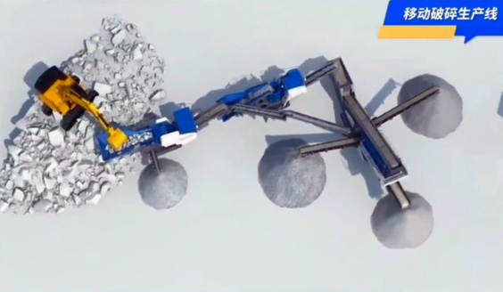 移動破碎生產(chǎn)線生產(chǎn)流程動畫