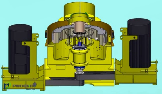 立軸沖擊式破碎機組裝動畫